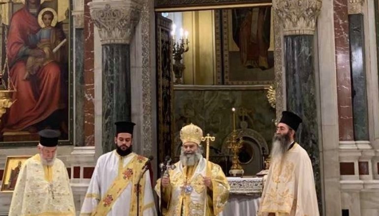 Ο Μητροπολίτης Μάνης στον Καθεδρικό Ιερό Ναό Αθηνών