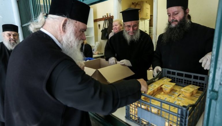 Επίσκεψη Αρχιεπισκόπου στο Κεντρικό Συσσίτιο της Αρχιεπισκοπής