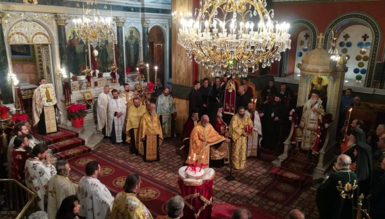 Πανηγυρικός Εσπερινός στον Μητροπολιτικό Ναό Αγίου Βασιλείου Τρίπολης