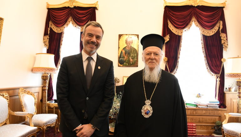 O Δήμαρχος Θεσσαλονικέων Κωνσταντίνος Ζέρβας στο Οικ. Πατριαρχείο