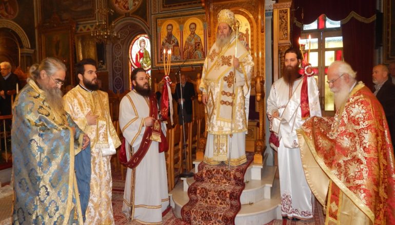 Ο Επίσκοπος Κερνίτσης στον Ι. Ναό Παναγίας Αλεξιωτίσσης Πατρών
