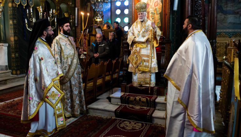Ο Φιλαδελφείας Μελίτων στον Ιστορικό Ναό Αγίου Νικολάου Φλαρίου