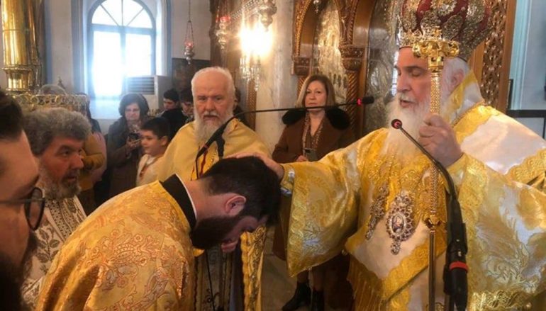 Η πρώτη Χειροτονία Διακόνου του Μητροπολίτη Λήμνου