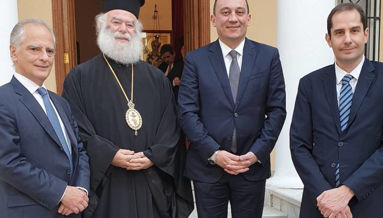Ο ΥΦΥΠΕΞ Κώστας Βλάσης στον Πατριάρχη Αλεξανδρείας Θεόδωρο