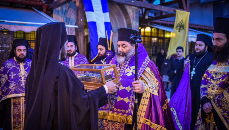 Υποδοχή Λειψάνου του Αγίου Νεκταρίου στην Ι. Μ. Λαγκαδά