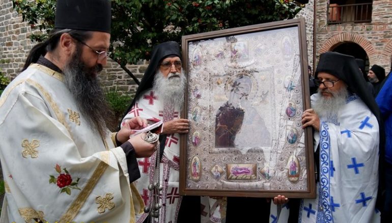 Λιτανεία της Παναγίας “Φοβερά Προστασία” στην Ι. Μονή Κουτλουμουσίου