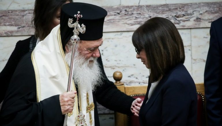 Ευχές για ταχεία ανάρρωση από την ΠτΔ στον Αρχιεπίσκοπο Ιερώνυμο