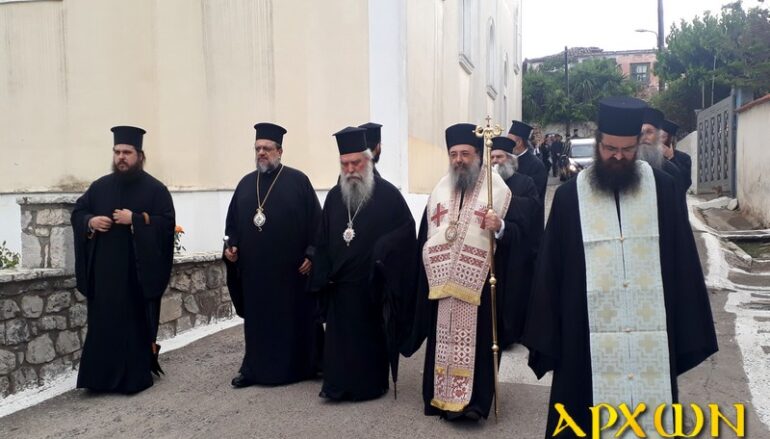 Εξόδιος Ακολουθία του αδελφού του Μητροπολίτη Σπάρτης