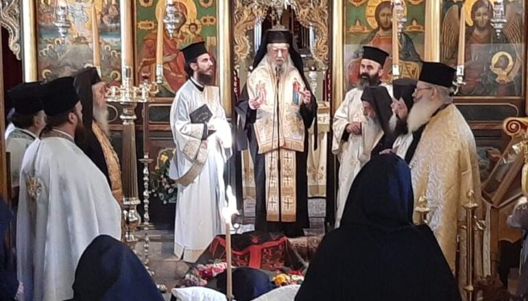 Εξόδιος Ακολουθία της Μοναχής Πορφυρίας της Ι. Μ. Μεταμορφώσεως του Σωτήρος Κύμης