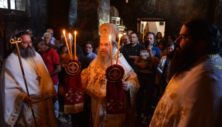 Ο Μητροπολίτης Ιερισσού στην Ι. Μονή Αγίου Νικολάου Βαρσών Αρκαδίας