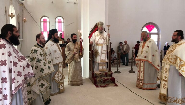 Ο Μητροπολίτης Παροναξίας στο Προσκύνημα της Παναγίας Αργοκοιλιωτίσσης Νάξου