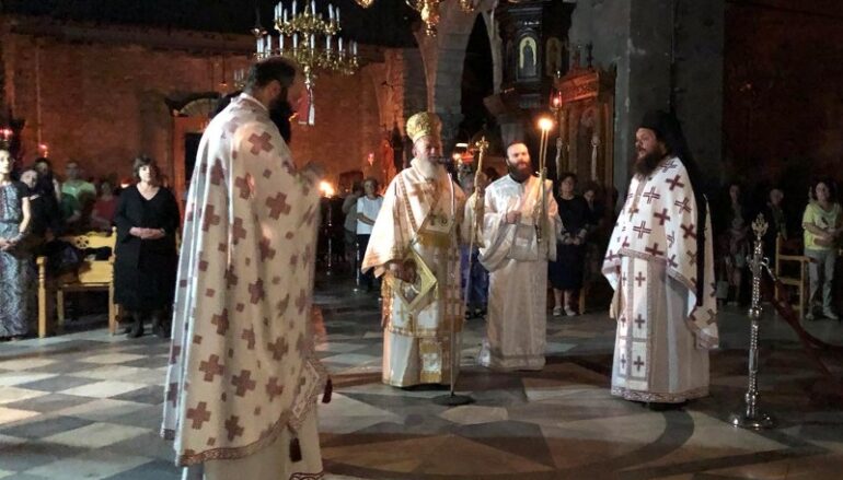 Αγρυπνία στον Ιερό Ναό Αγίας Παρασκευής Χαλκίδος
