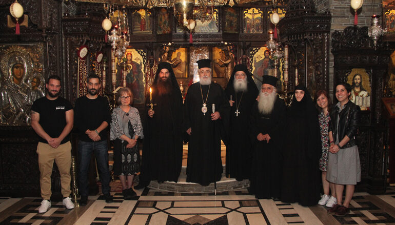 Χειροθεσία μεγαλόσχημων μοναχών στην Ιερά Μονή Τρικόρφου