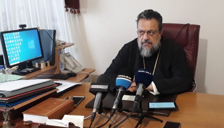 Ο Μητροπολίτης Μεσσηνίας ενημερώνει το ποίμνιο για τα μέτρα κατά της πανδημίας