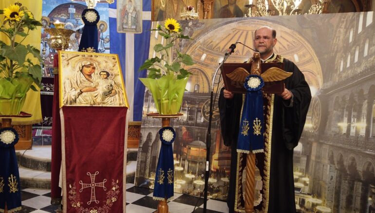 Ικεσία στην Παναγία για την Αγία Σοφία στον Ι. Ν. Αγίου Σπυρίδωνος Πύργου