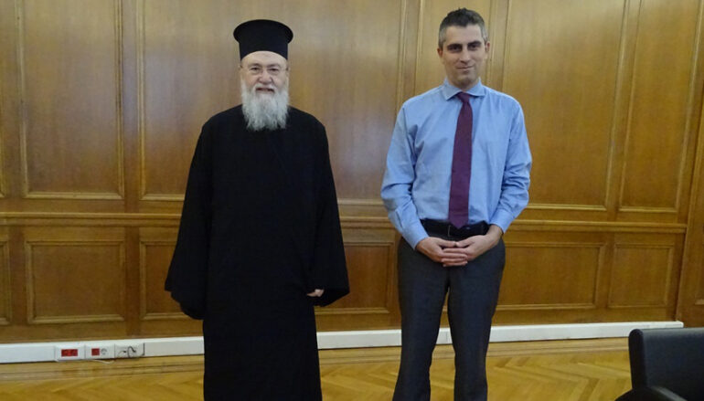 Τον Υφυπουργό Ανάπτυξης επισκέφθηκε ο Μητροπολίτης Κορίνθου