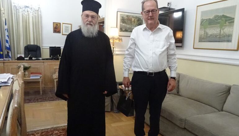 Στον Περιφερειάρχη Πελοποννήσου ο Μητροπολίτης Κορίνθου