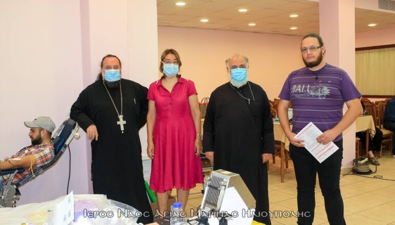 Εθελοντική αιμοδοσία στον Ι. Ναό Αγίας Μαρίνης Ηλιουπόλεως