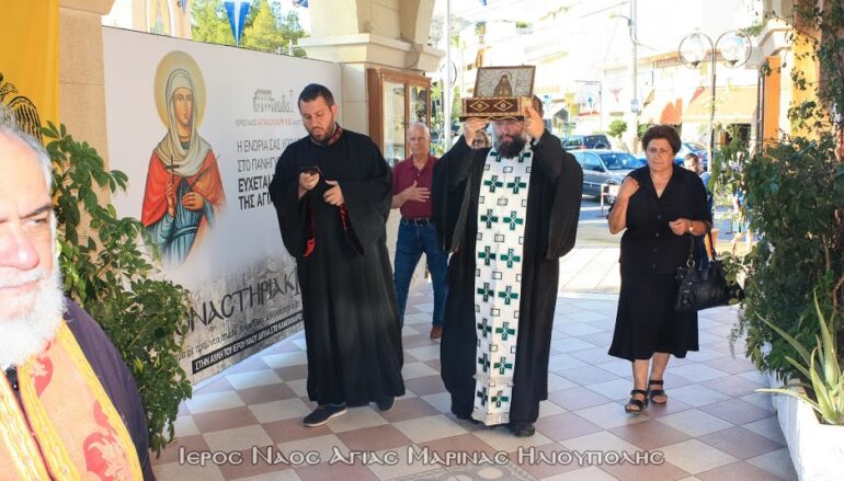 Υψηλός επισκέπτης στην Αγία Μαρίνα Ηλιουπόλεως