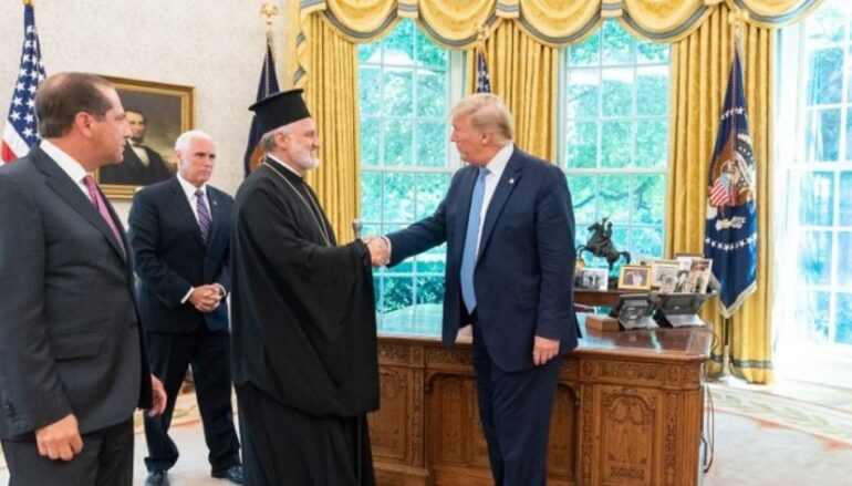 Συνάντηση του Αρχιεπισκόπου Αμερικής με τον Τράμπ