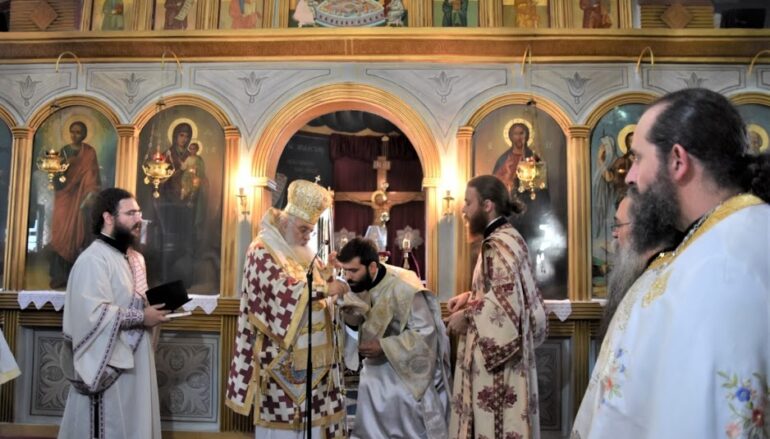 Χειροτονία Διακόνου από τον Μητροπολίτη Εδέσσης