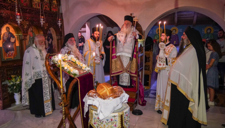 Εσπερινός στην Ι. Μονή Μεταμορφώσεως του Σωτήρος Μουτσιάλης Βεροίας