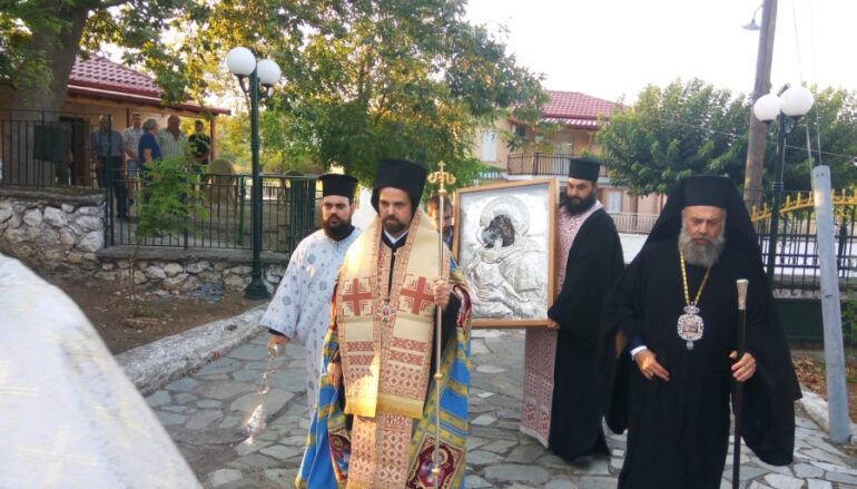 Υποδοχή της Παναγίας Γλυκοφιλούσης – Ελεούσης στην Ι. Μ. Θεσσαλιώτιδος