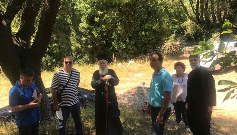 Σύσκεψη του Μητροπολίτη Χαλκίδος με φορείς για την αναστήλωση της Ι. Μ. Αγ. Νικολάου Σικελιώτου