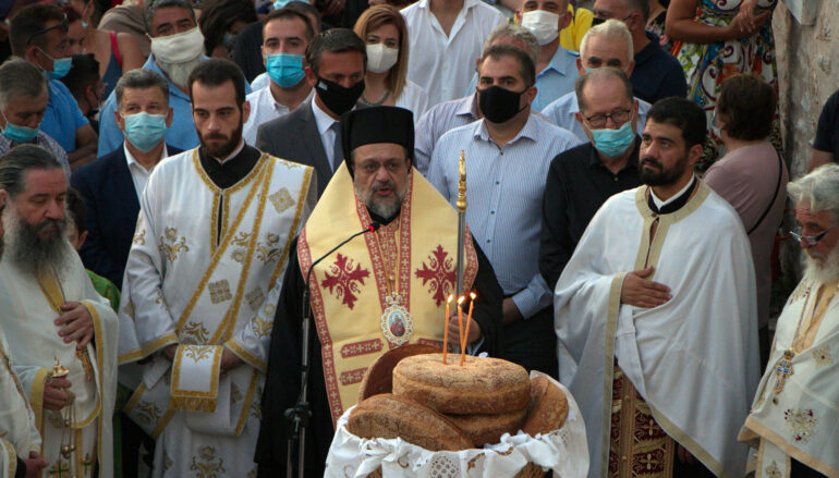 Ο Εσπερινός Κοιμήσεως της Θεοτόκου στην Ι. Μ. Μεσσηνίας