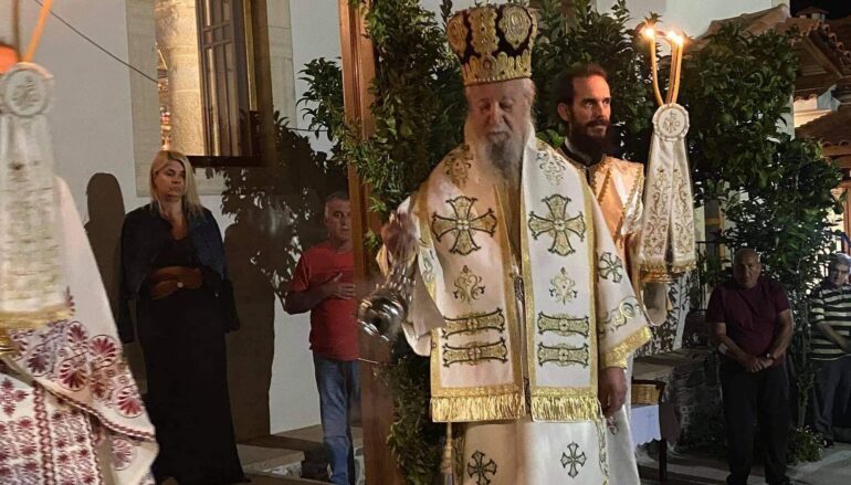 Η Δεσποτική Εορτή της Μεταμορφώσεως στην Ι. Μητρόπολη Καρυστίας