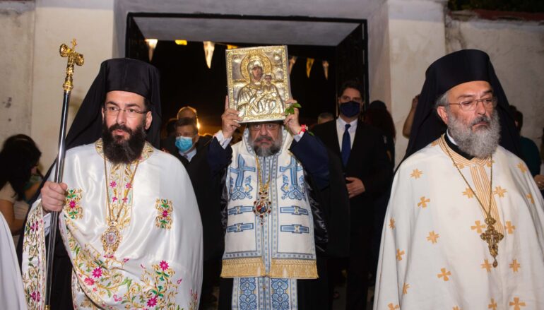 Αναχώρησε από το Μετόχι της Μεσσήνης η Εικόνα της Παναγίας Βουλκανιώτισσας