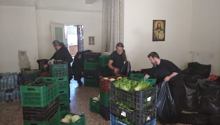 Αποστολή τροφίμων της Ι. Μ. Κίτρους στους πληγέντες της Καρδίτσας