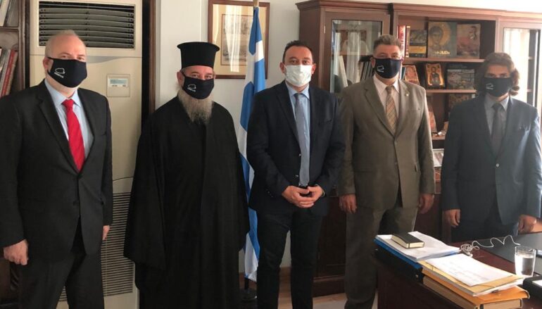 Ο Μητροπολίτης Ίμβρου και Τενέδου στον Υφυπουργό Εξωτερικών Κώστα Βλάση