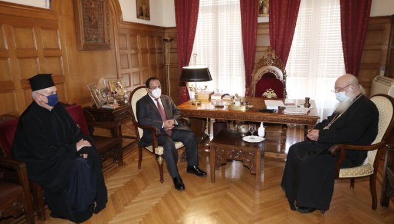 Στον Αρχιεπίσκοπο ο Μητροπολίτης Γαλλίας και ο Πρέσβης της Ελλάδας στο Βατικανό