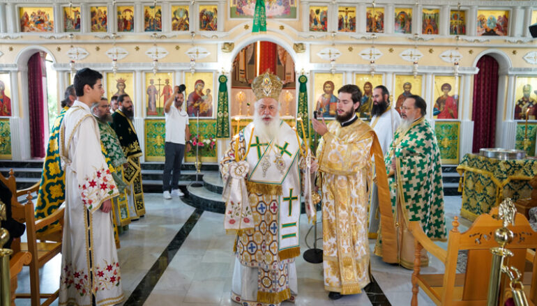 H ανακομιδή των Λειψάνων του Οσίου Αμφιλοχίου του εν Πάτμω στη Βέροια