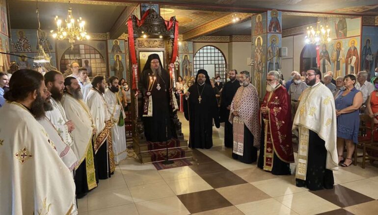 Αρχιερατικός Εσπερινός της Αγίας Σοφίας και των θυγατέρων της στη Λάρισα