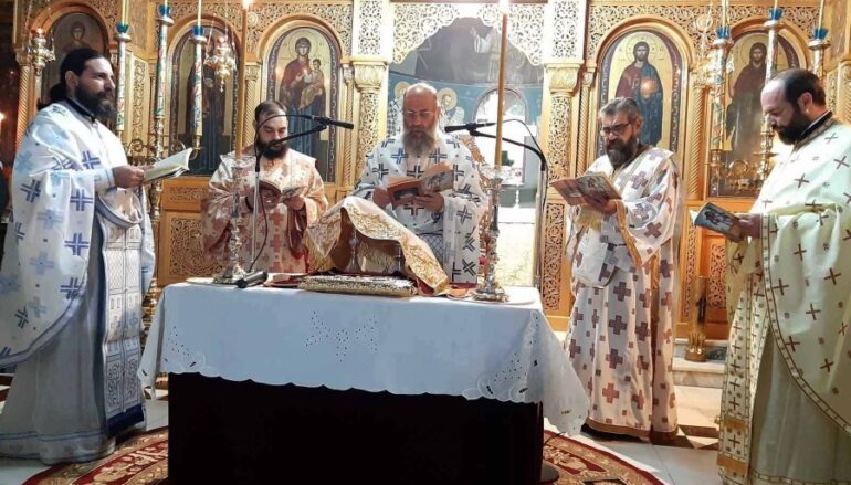 Αρχιερατική Θ. Λειτουργία του Αγίου Ιακώβου του Αδελφοθέου στην Καρδίτσα
