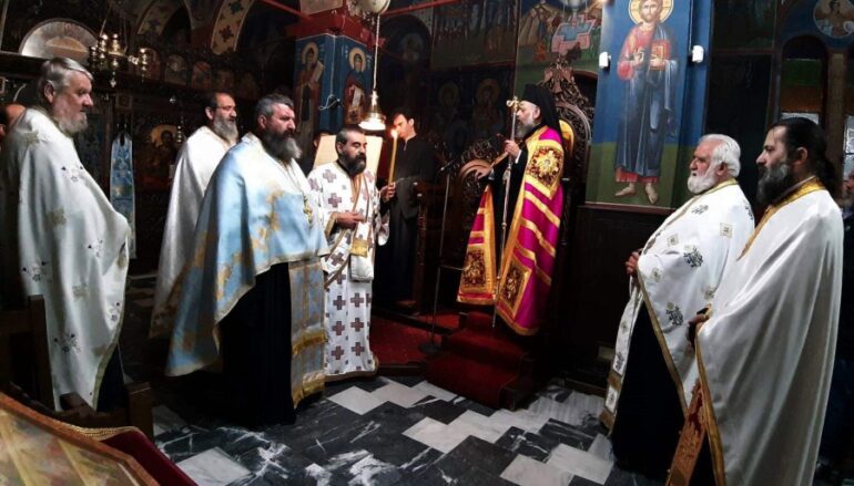 Αρχιερατικός Εσπερινός της Παναγίας «Βασιλίσσης» στην Ι. Μ. Θεσσαλιώτιδος