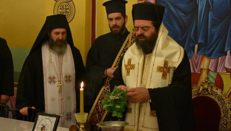 Αγιασμός στη Σχολή Βυζαντινής Μουσικής της Ι. Μ. Μαρωνείας