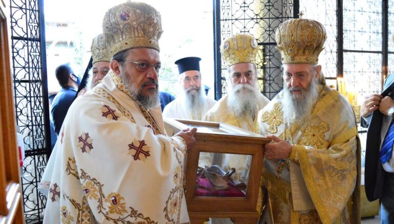 Πολυαρχιερατικό Συλλείτουργο Ανακομιδής Λειψάνων του Αγίου Καλλινίκου στην Έδεσσα