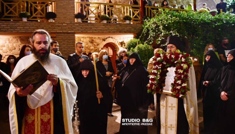 Πανηγυρικός Εσπερινός στην Ι. Μονή Αγίου Δημητρίου Καρακαλά Ναυπλίου