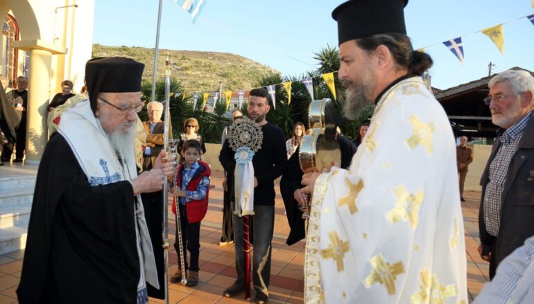 Υποδοχή Τιμίου Ξύλου στο Κεφαλόβρυσο Αιτωλικού