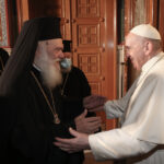 Εθιμοτυπική επίσκεψη του Πάπα στον Αρχιεπίσκοπο Ιερώνυμο