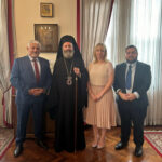 Η ηγεσία της Κρητικής Ομοσπονδίας Αυστραλίας και Ν. Ζηλανδίας στον Αρχιεπίσκοπο Αυστραλίας 