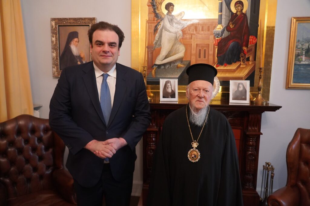 Συνάντηση του Οικουμενικού Πατριάρχη με τον Υπουργό Παιδείας