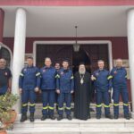 Ο Διευθυντής Πυροσβεστικών Υπηρεσιών Χαλκιδικής στον Μητροπολίτη Ιερισσού