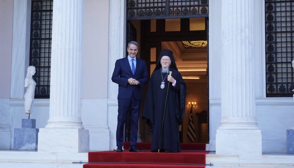 Συνάντηση Οικ. Πατριάρχη και Πρωθυπουργού στο Μέγαρο Μαξίμου
