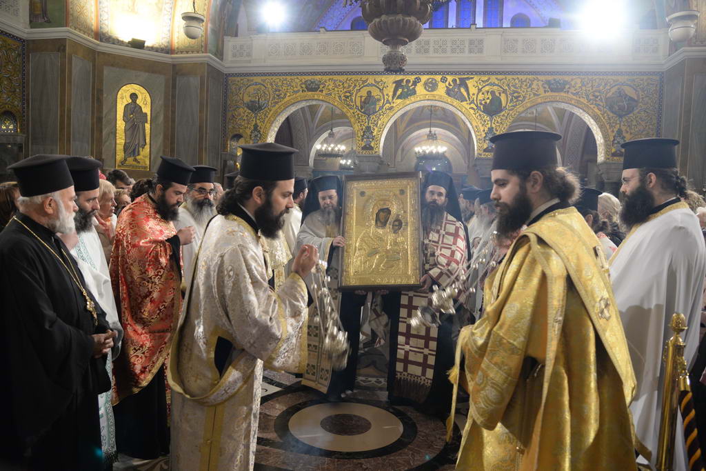 Υποδοχή της Ιεράς Εικόνος της Βηματάρισσας στην Πάτρα