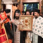 Υποδοχή της Παναγίας Τριχερούσας στον Ι.Ν. Αγίων Αποστόλων Πεύκης