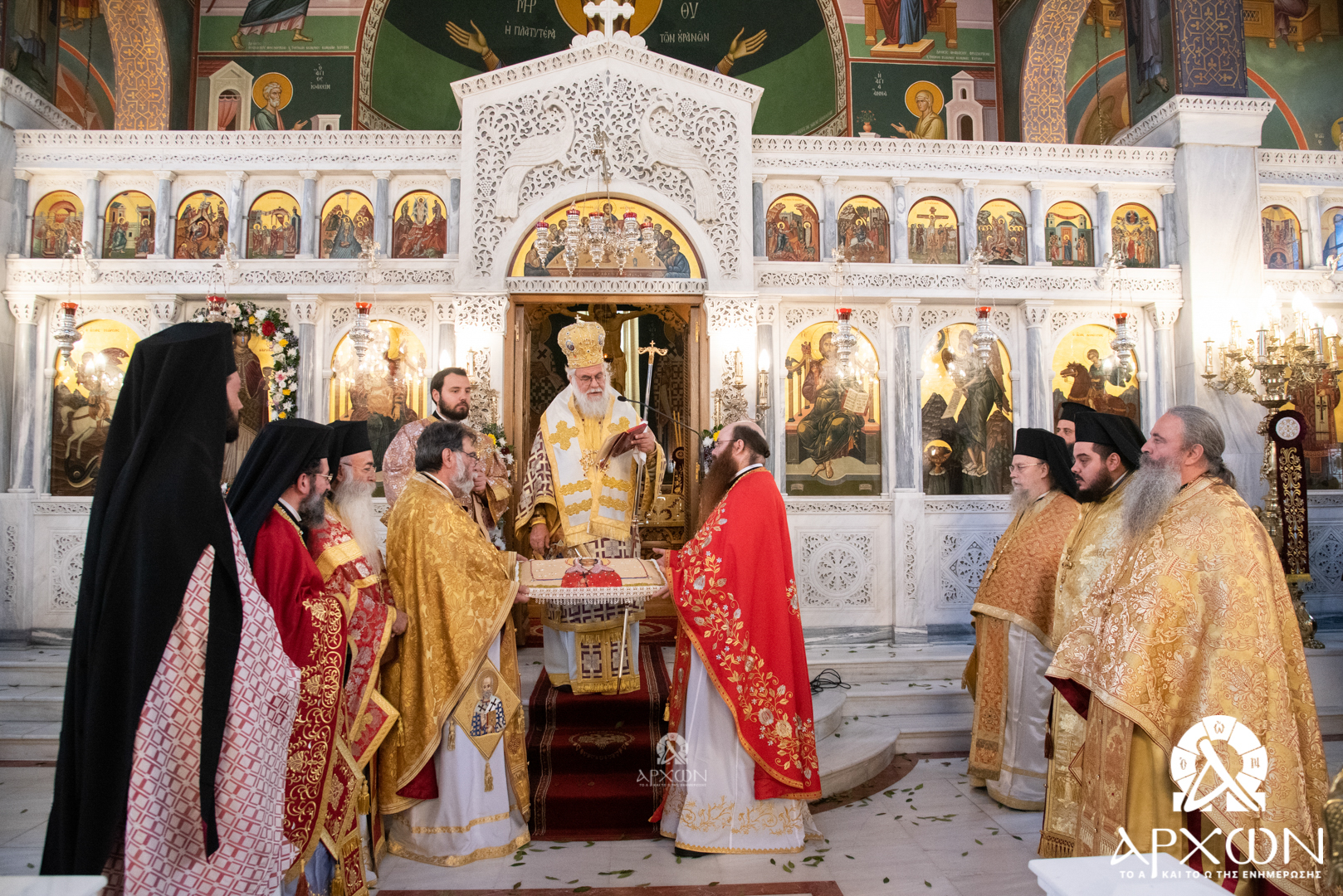 Η Πανηγυρική Θεία Λειτουργία στην Αγία Βαρβάρα Ιλίου